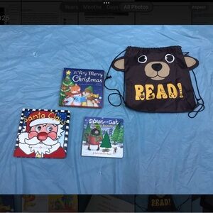 Three Children’s Christmas Books w/ Free Nylon Backpack!